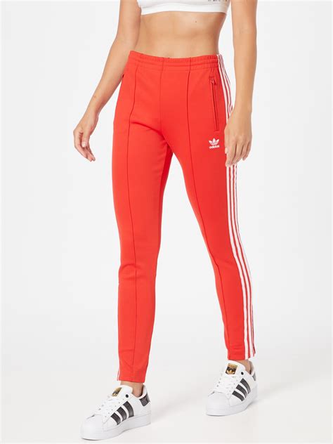 zalando adidas broek rood|Rode adidas Originals Broeken voor dames online .